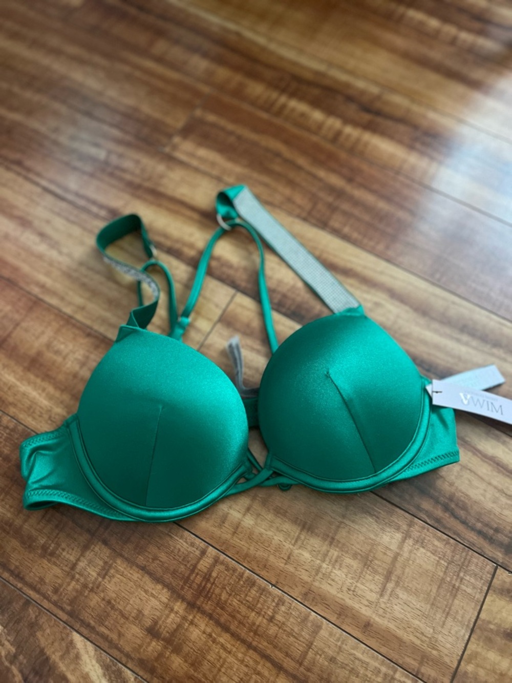 Victoria Secret Green Push-Up Swim Top